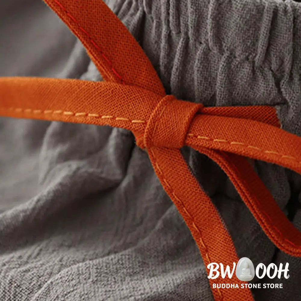 BWOOOH printed wide-leg yoga pants - Casual Simple Design Drawstring Split Co