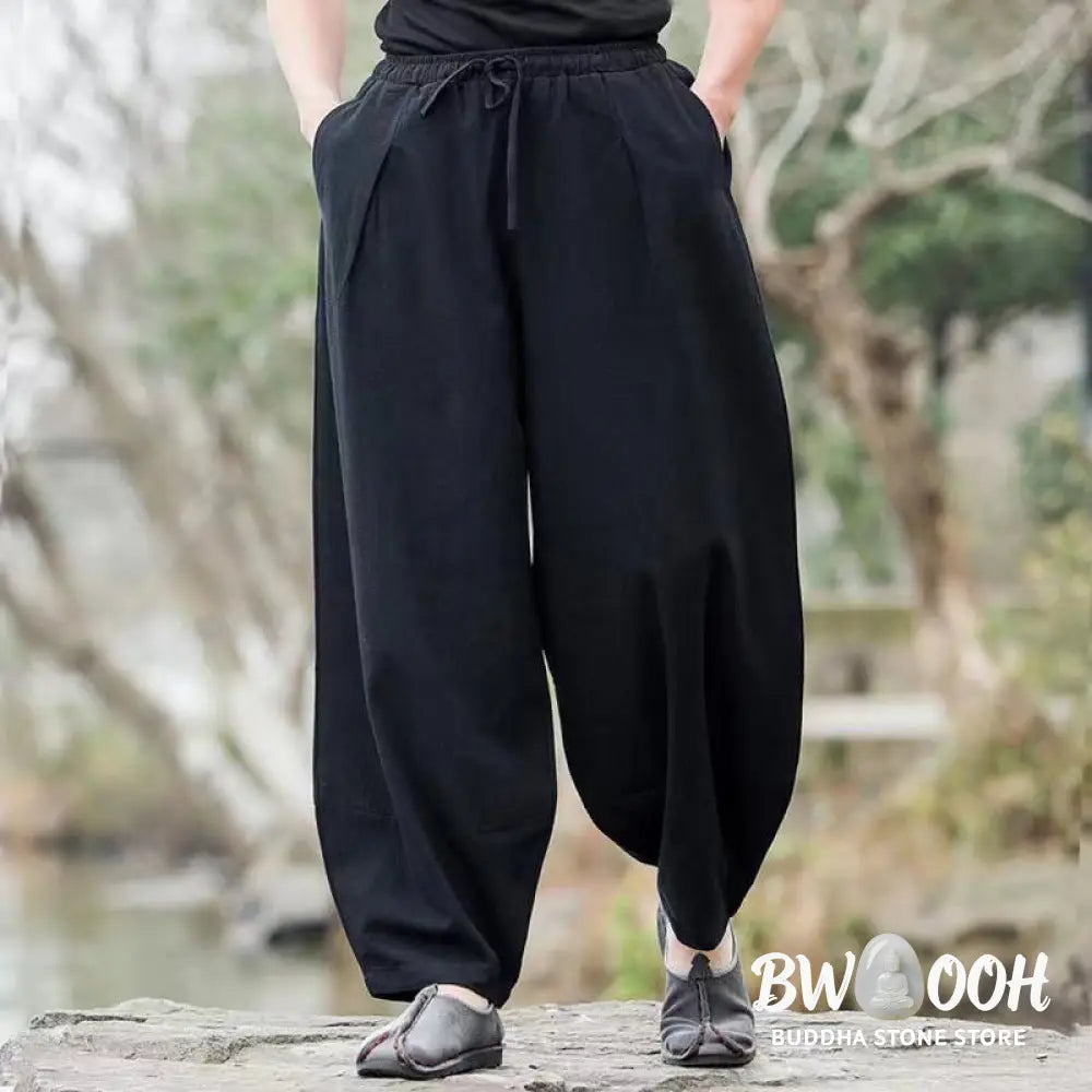 Buddha Stones Casual Simple Drawstring Men&