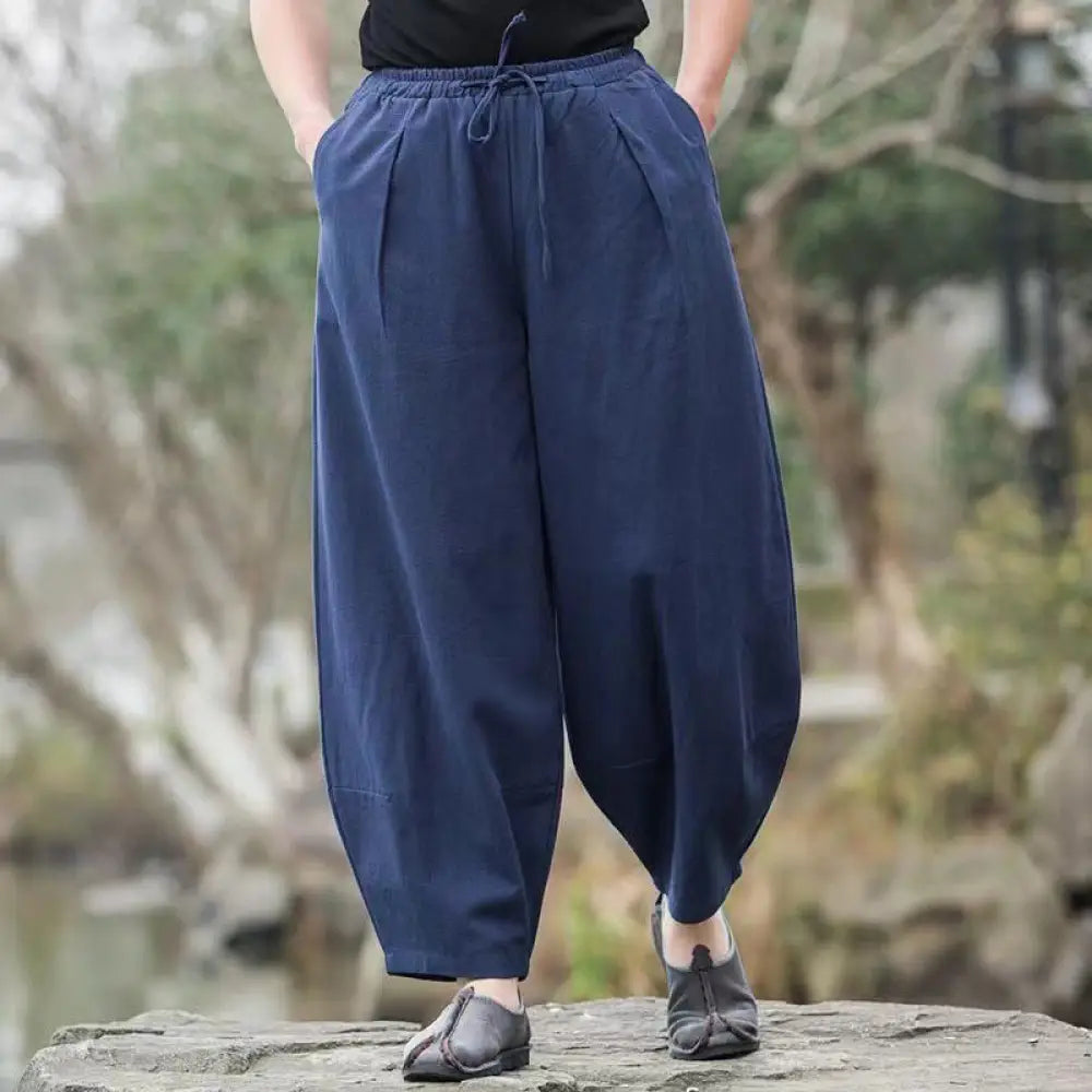 BWOOOH printed harem pants - Casual Simple Drawstring Men&