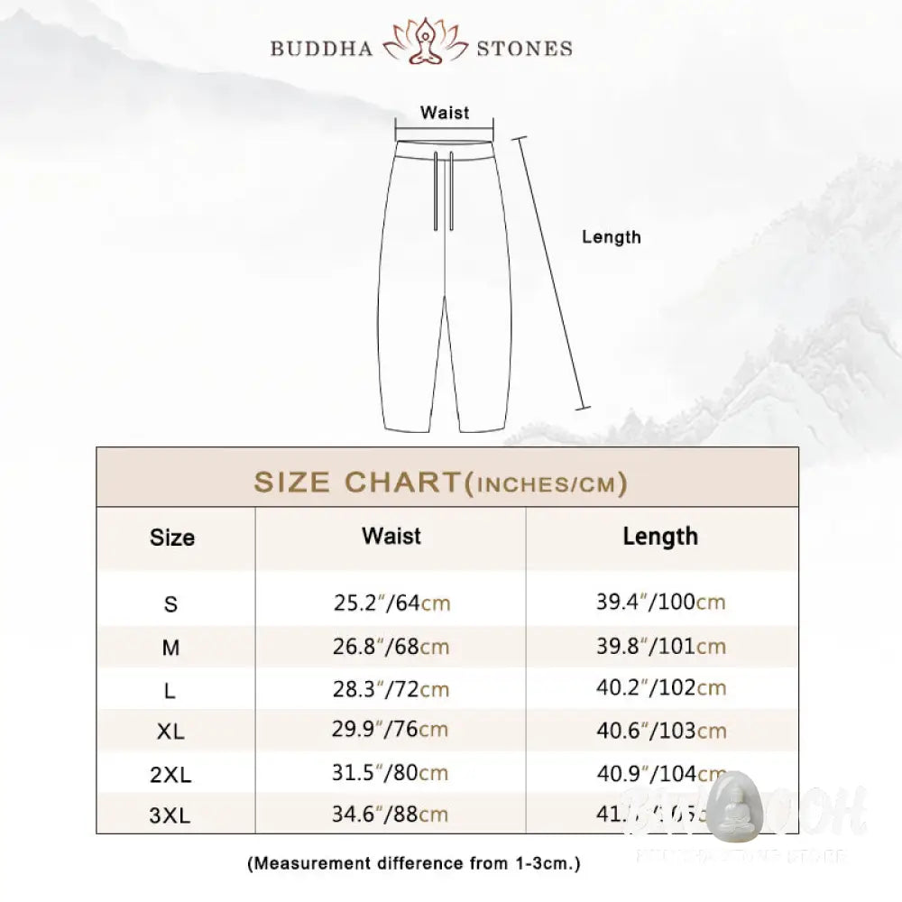 Buddha Stones Casual Solid Color Cotton Linen Drawstring Women&