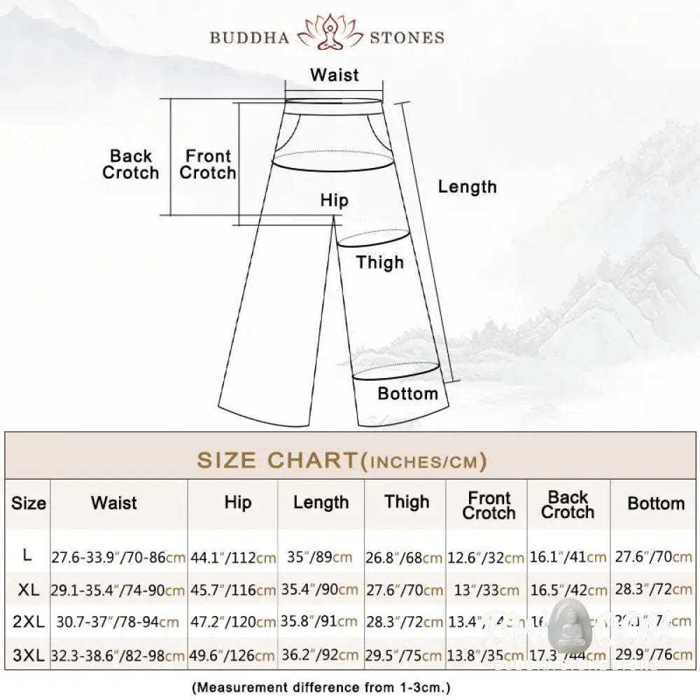 BWOOOH printed wide-leg yoga pants - Casual Solid Color Cotton Linen Women&