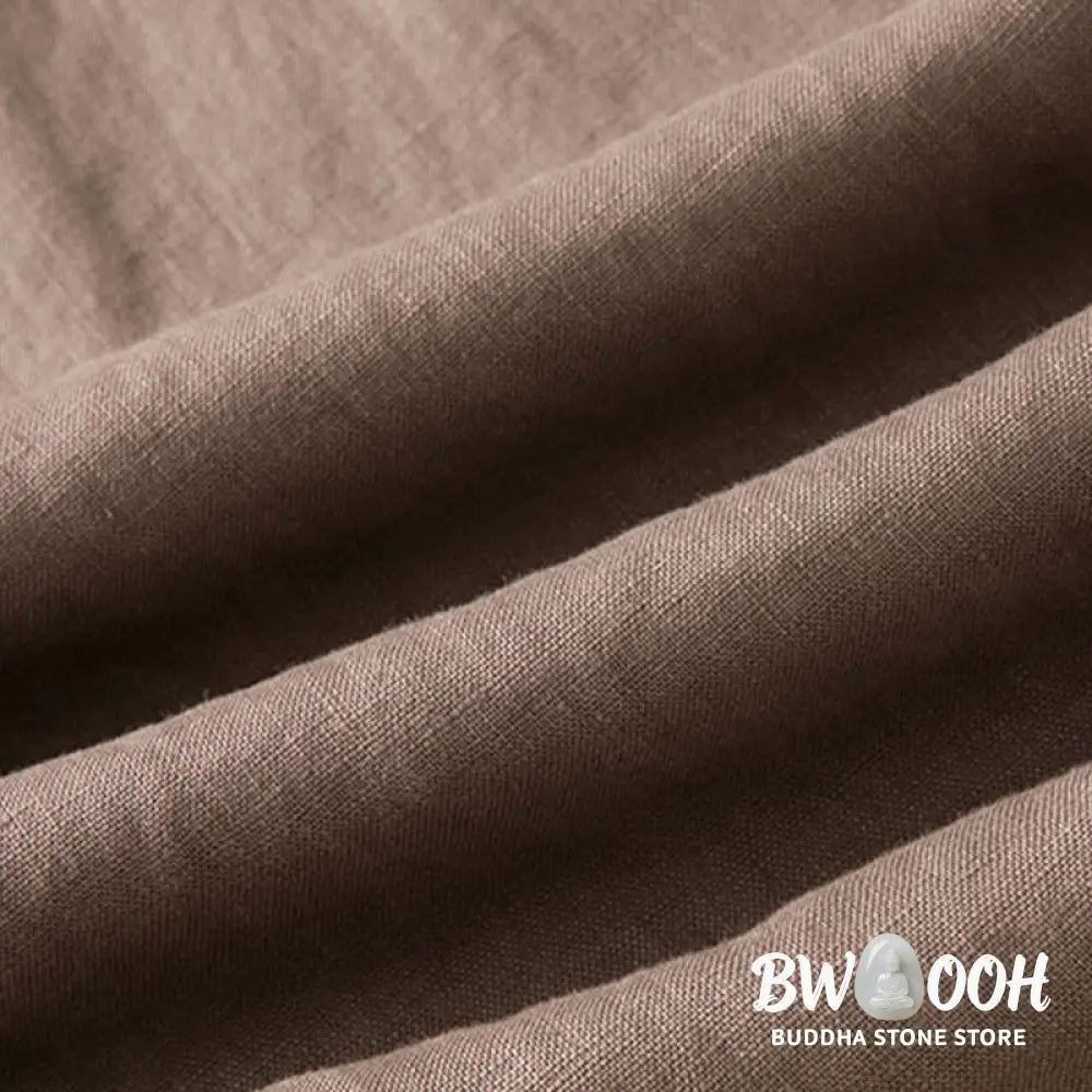 BWOOOH printed wide-leg yoga pants - Casual Solid Color Cotton Linen Women&