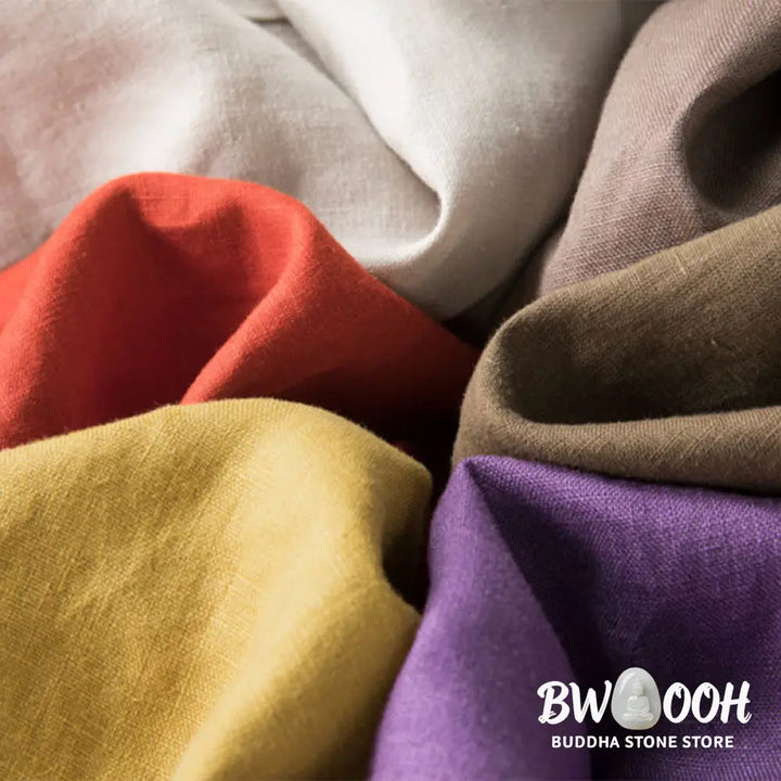 BWOOOH printed wide-leg yoga pants - Casual Solid Color Cotton Linen Women&