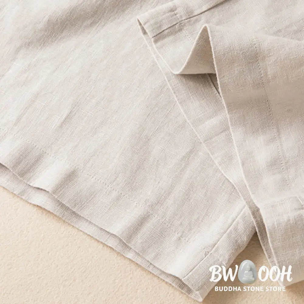 BWOOOH printed wide-leg yoga pants - Casual Solid Color Cotton Linen Women&