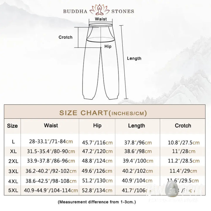 Buddha Stones Casual Solid Color Drawstring Linen Men’s Pants With Pockets - Men’s Pants