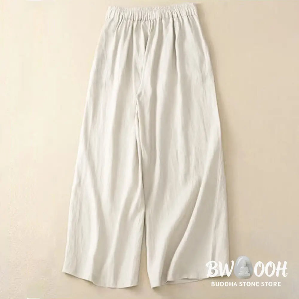 BWOOOH printed wide-leg yoga pants - Casual Solid Color One Button Women&