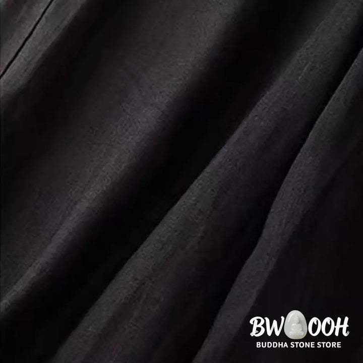 BWOOOH printed wide-leg yoga pants - Casual Solid Color One Button Women&