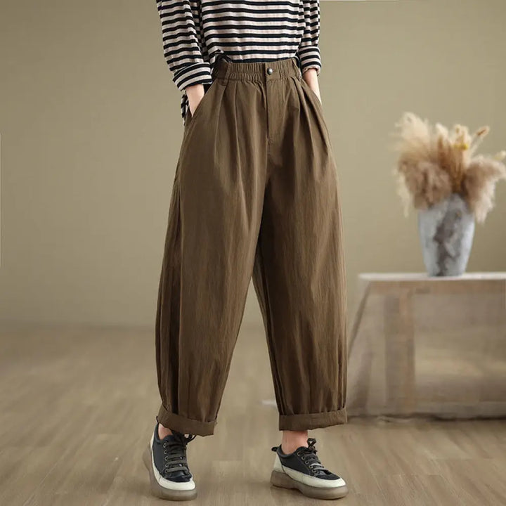 BWOOOH printed yoga pants - Casual Solid Color One Top Button Elasti