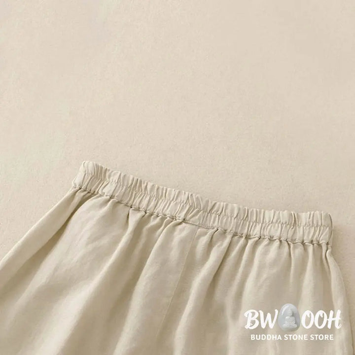 Buddha Stones Casual Solid Color Women’s Cotton Shorts With Pockets - Women’s Shorts