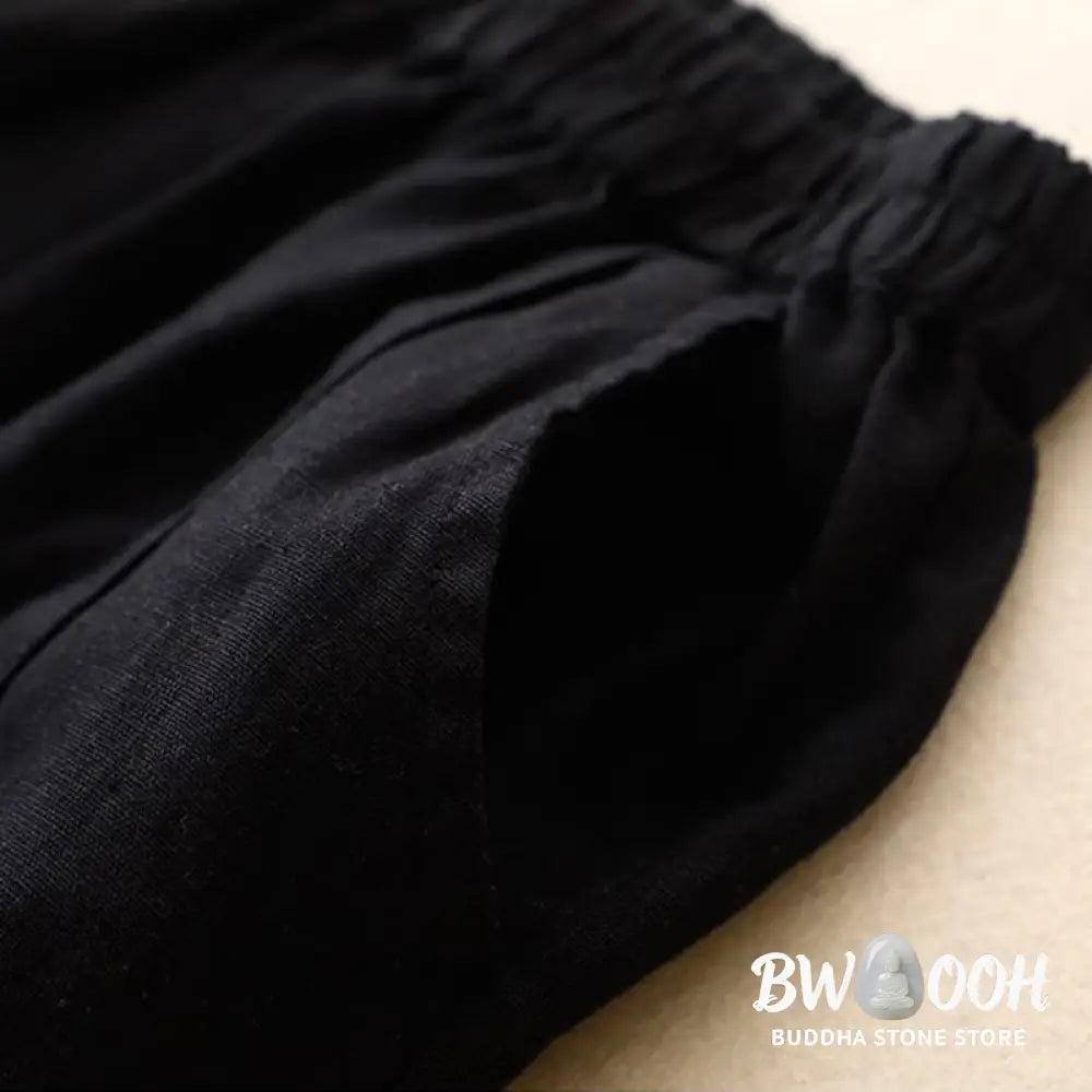 Buddha Stones Casual Solid Color Women’s Cotton Shorts With Pockets - Women’s Shorts