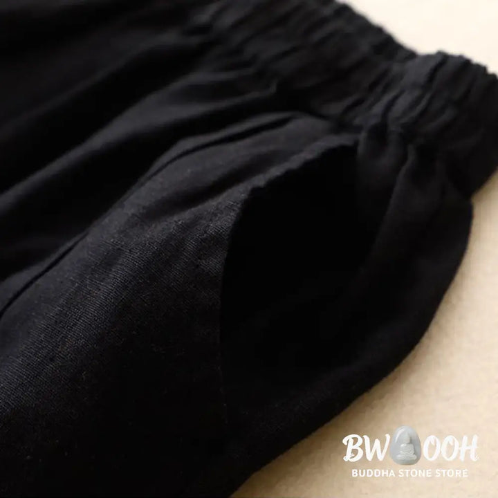Buddha Stones Casual Solid Color Women’s Cotton Shorts With Pockets - Women’s Shorts