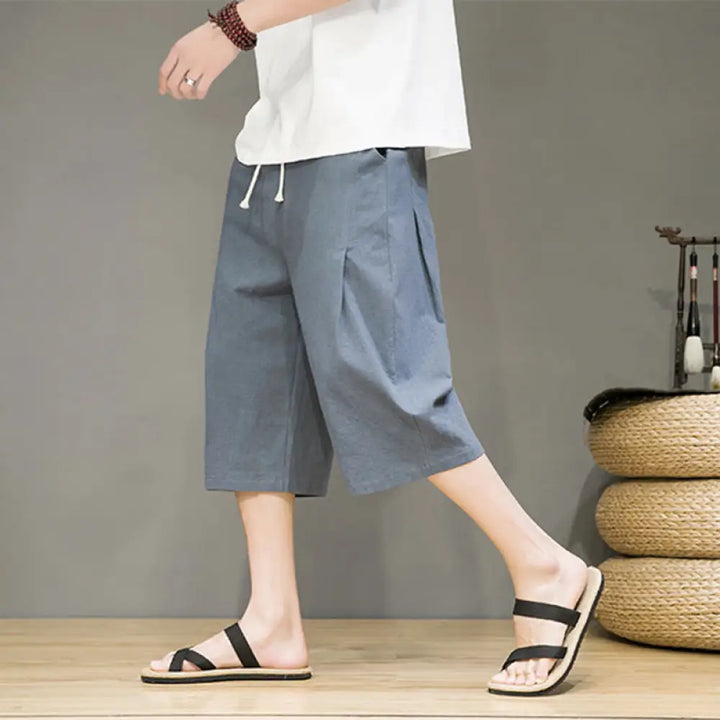BWOOOH printed harem pants - Casual Summer Drawstring Solid Color Cro
