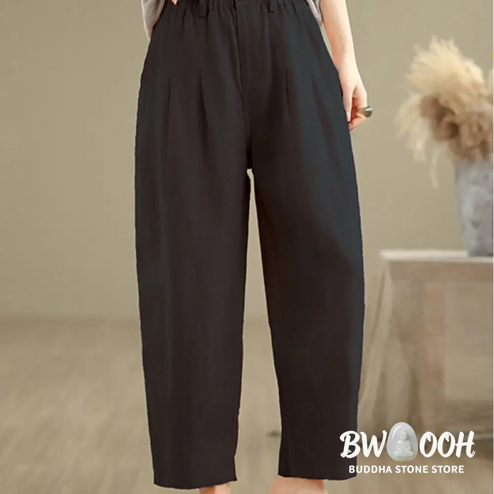 BWOOOH printed harem pants - Casual Summer Solid Color High Waist Wom