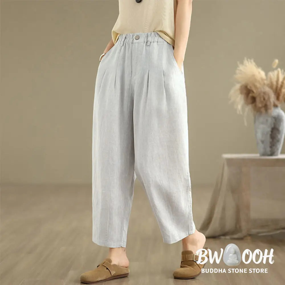 BWOOOH printed harem pants - Casual Summer Solid Color High Waist Wom
