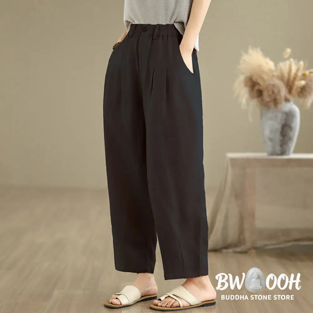 BWOOOH printed harem pants - Casual Summer Solid Color High Waist Wom