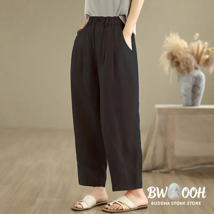 BWOOOH printed harem pants - Casual Summer Solid Color High Waist Wom