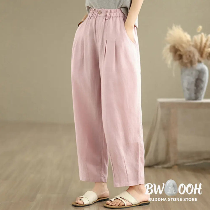 BWOOOH printed harem pants - Casual Summer Solid Color High Waist Wom