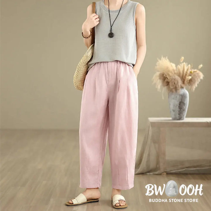 BWOOOH printed harem pants - Casual Summer Solid Color High Waist Wom