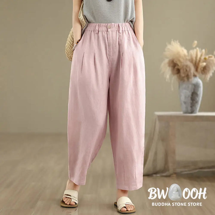 BWOOOH printed harem pants - Casual Summer Solid Color High Waist Wom