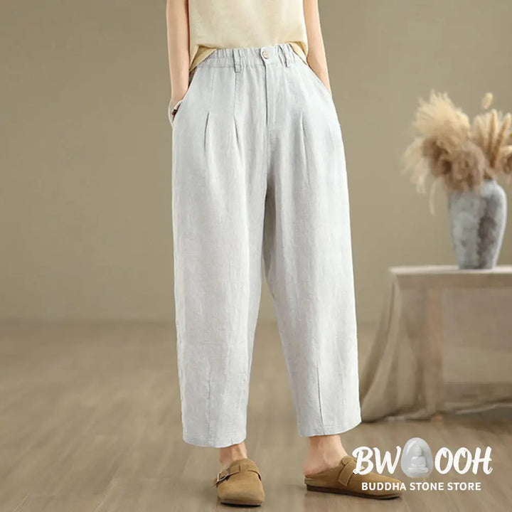 BWOOOH printed harem pants - Casual Summer Solid Color High Waist Wom