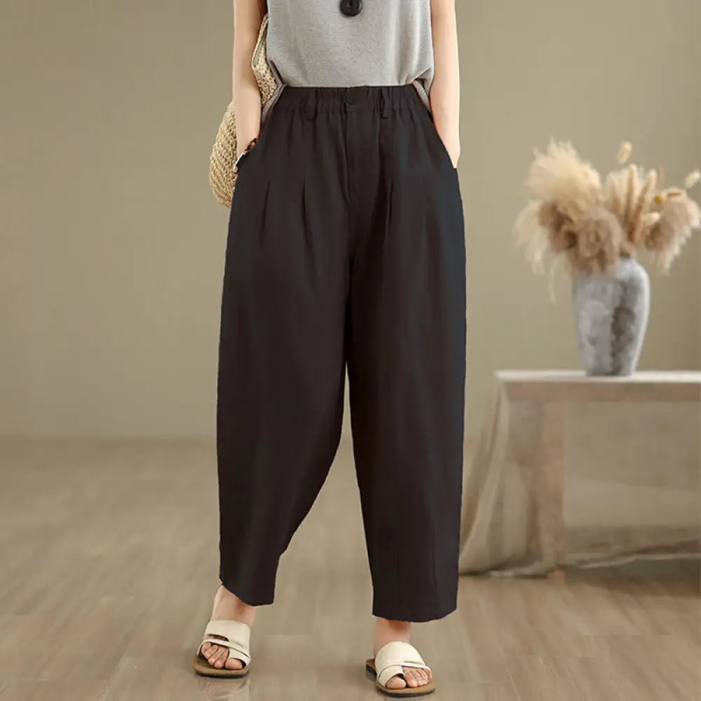 BWOOOH printed harem pants - Casual Summer Solid Color High Waist Wom