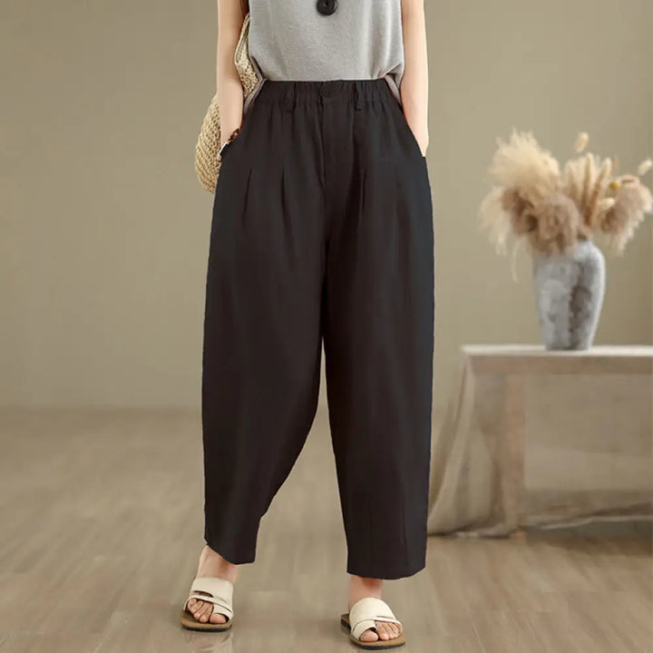 BWOOOH printed harem pants - Casual Summer Solid Color High Waist Wom