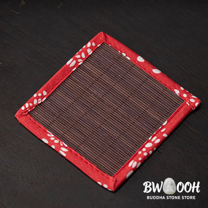 BWOOOH ceramic incense burner - Cat Bell Bamboo Mat Healing Ceramic