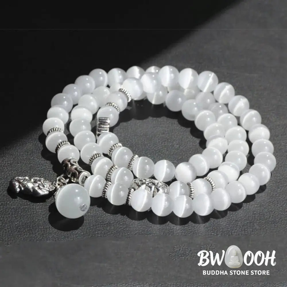 Buddha Stones Cat Eye PiXiu Support Triple Wrap Bracelet - BWOOOH - Bracelet