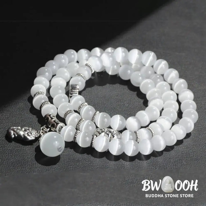 Buddha Stones Cat Eye PiXiu Support Triple Wrap Bracelet - BWOOOH - Bracelet
