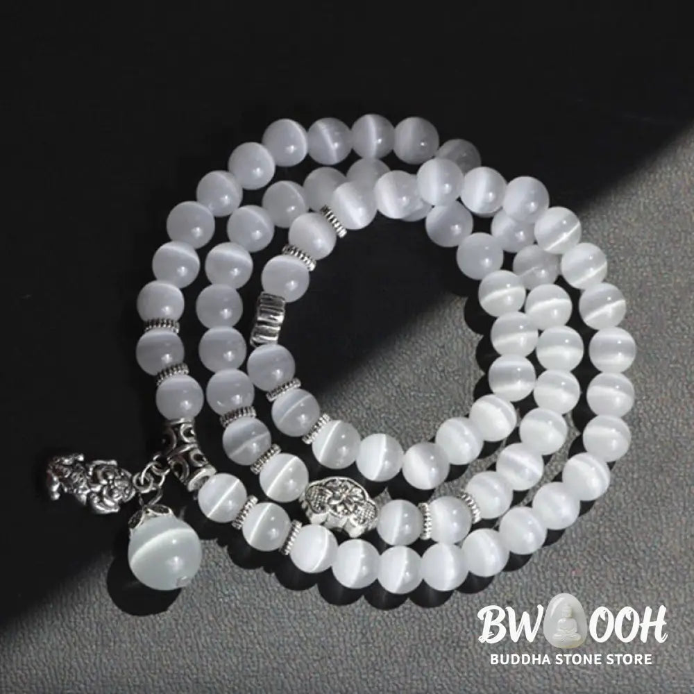 Buddha Stones Cat Eye PiXiu Support Triple Wrap Bracelet - BWOOOH - Bracelet