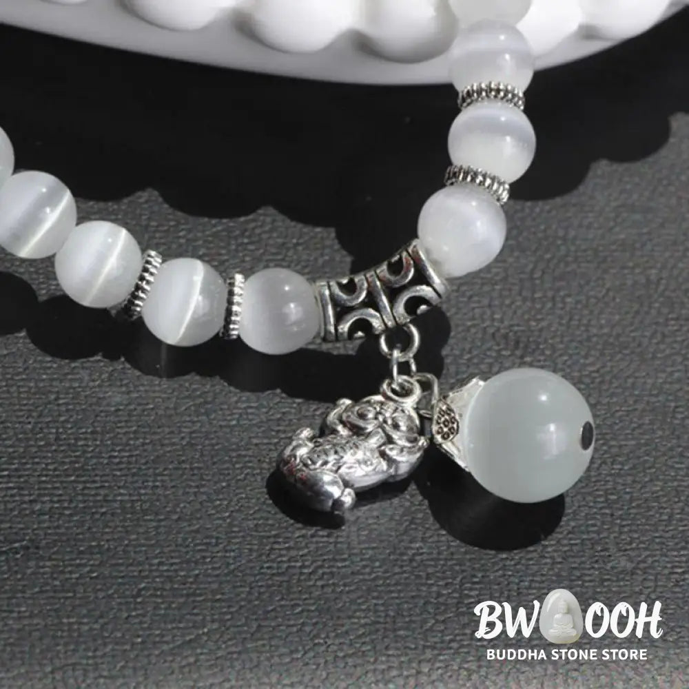 Buddha Stones Cat Eye PiXiu Support Triple Wrap Bracelet - BWOOOH - Bracelet