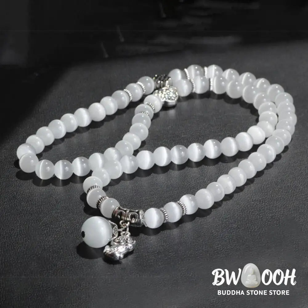 Buddha Stones Cat Eye PiXiu Support Triple Wrap Bracelet - BWOOOH - Bracelet