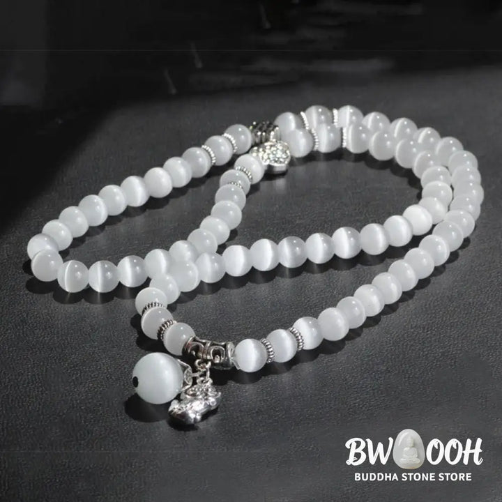 Buddha Stones Cat Eye PiXiu Support Triple Wrap Bracelet - BWOOOH - Bracelet