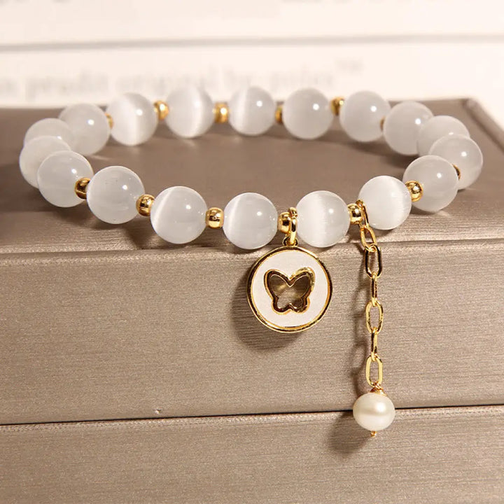 BWOOOH Cat’s Eye Butterfly Charm Love Bracelet - BWOOOH - Cat’s Eye(Peace♥Support) - Bracelet