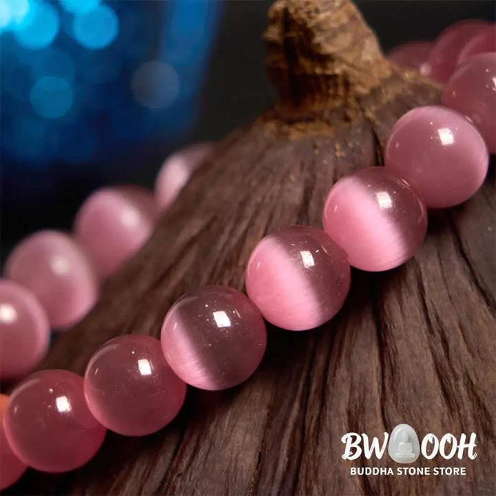 Buddha Stones Cat’s Eye Chrysoberyl Flower Love Bracelet - BWOOOH - Bracelet