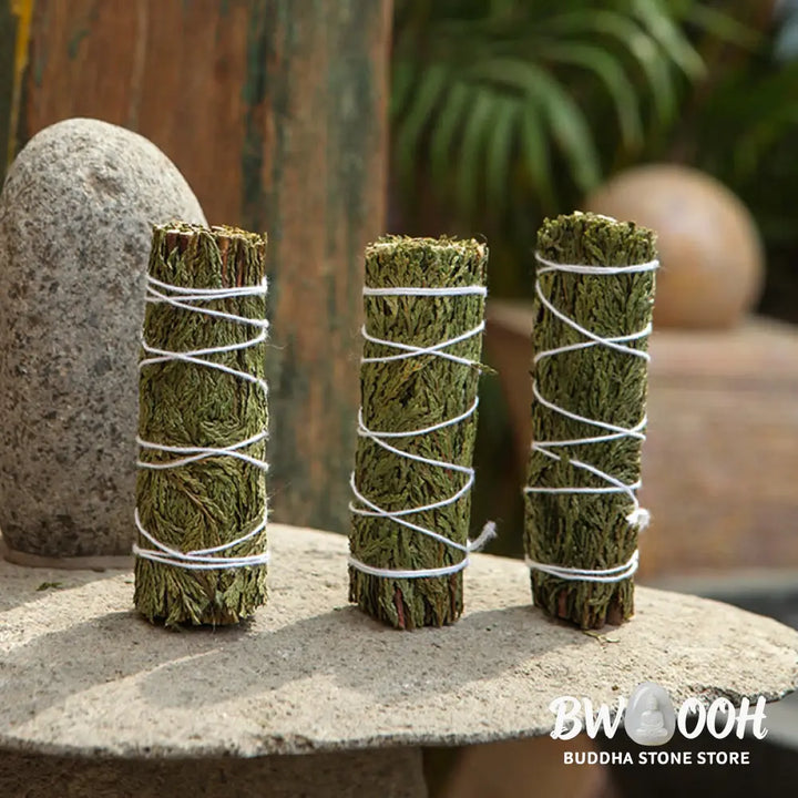 BWOOOH Cedar Smudge Stick for Home Cleansing Incense Meditation and Rituals Cedar Sticks Incense Wands - Incense