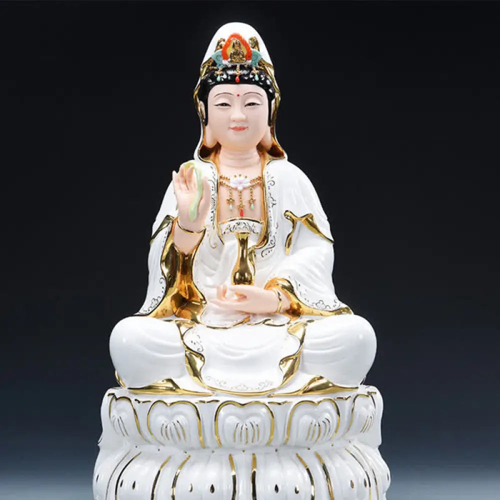 BWOOOH handcrafted Kwan Yin statue - Chenrezig Bodhisattva Avalokitesvar