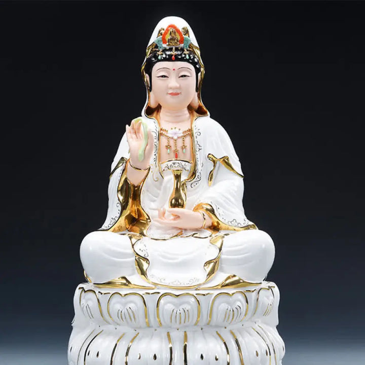 BWOOOH handcrafted Kwan Yin statue - Chenrezig Bodhisattva Avalokitesvar