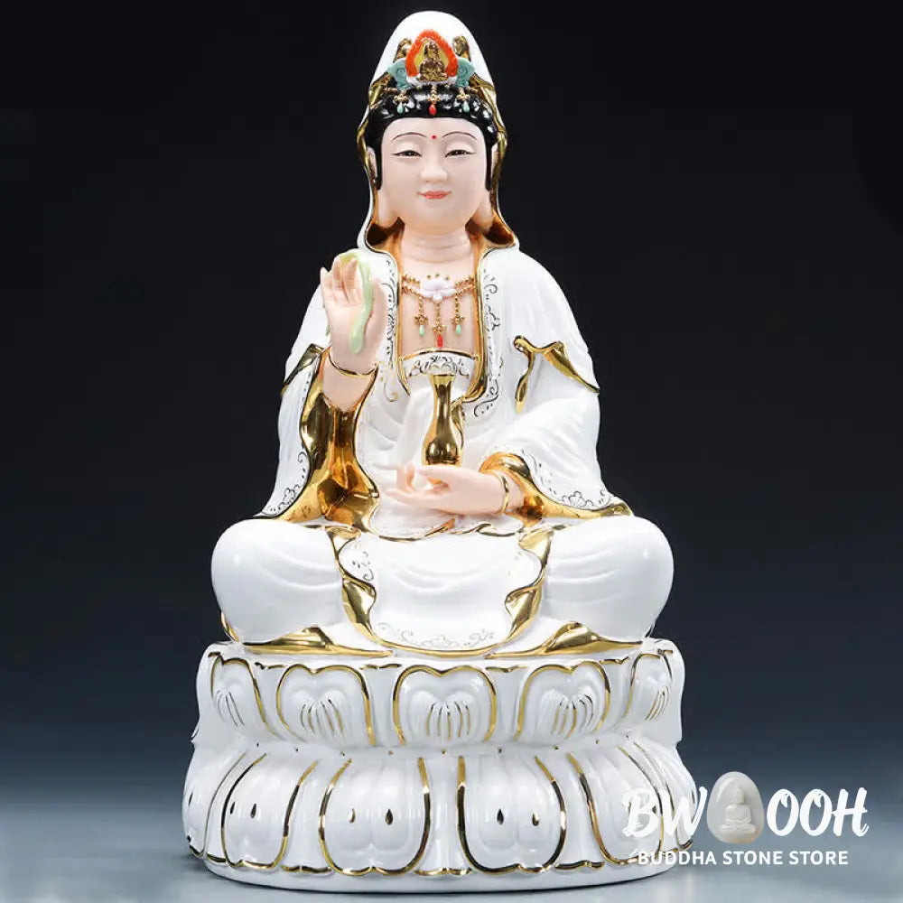 BWOOOH handcrafted Kwan Yin statue - Chenrezig Bodhisattva Avalokitesvar