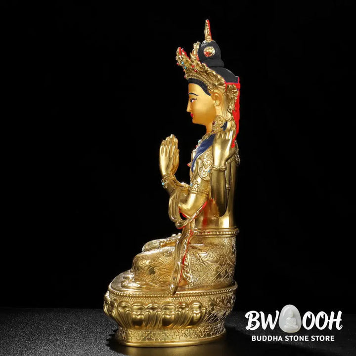 BWOOOH copper Kwan Yin statue - Chenrezig Four-armed Avalokitesvara