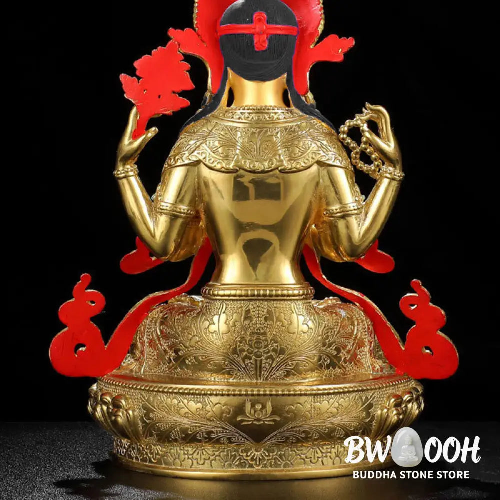 BWOOOH copper Kwan Yin statue - Chenrezig Four-armed Avalokitesvara