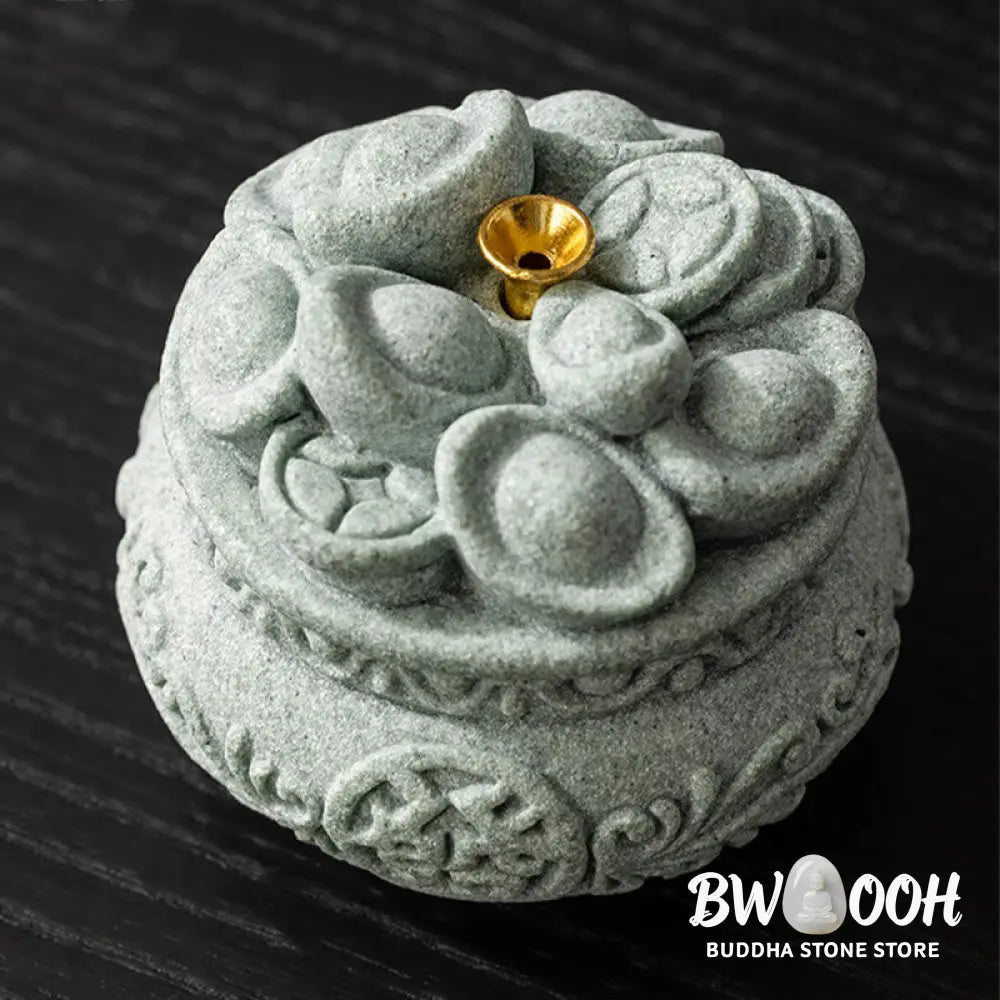 BWOOOH handcrafted incense burner - Chinese Character Fu Ingots Healing
