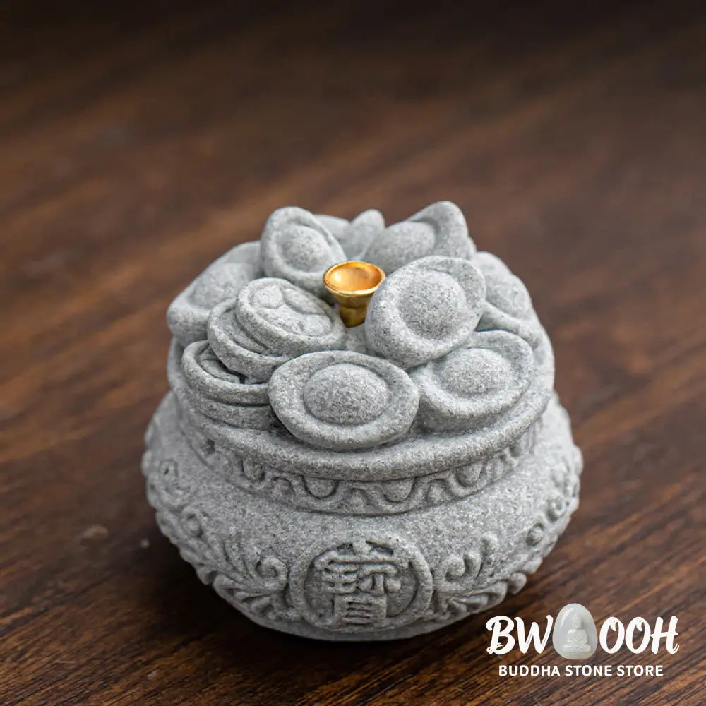 BWOOOH handcrafted incense burner - Chinese Character Fu Ingots Healing