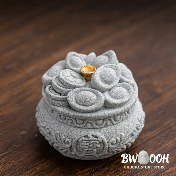 BWOOOH handcrafted incense burner - Chinese Character Fu Ingots Healing