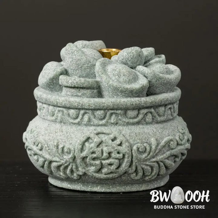 BWOOOH handcrafted incense burner - Chinese Character Fu Ingots Healing