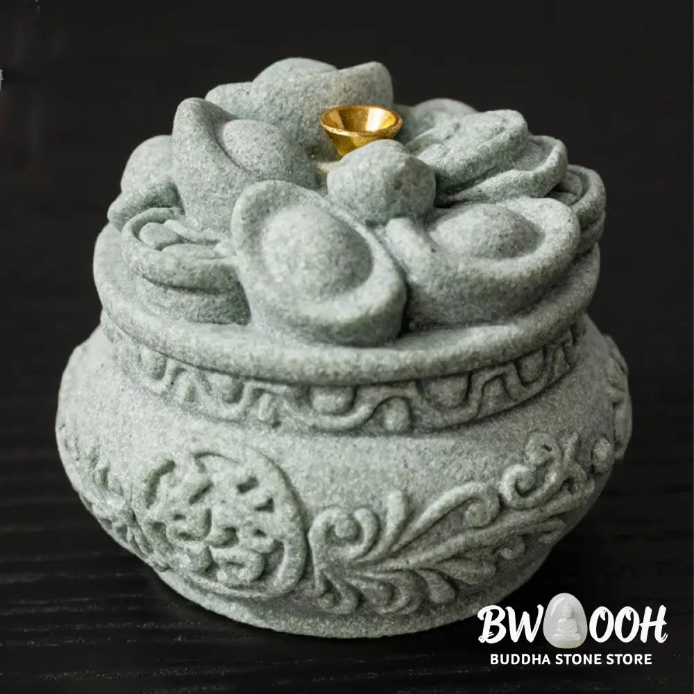 BWOOOH handcrafted incense burner - Chinese Character Fu Ingots Healing