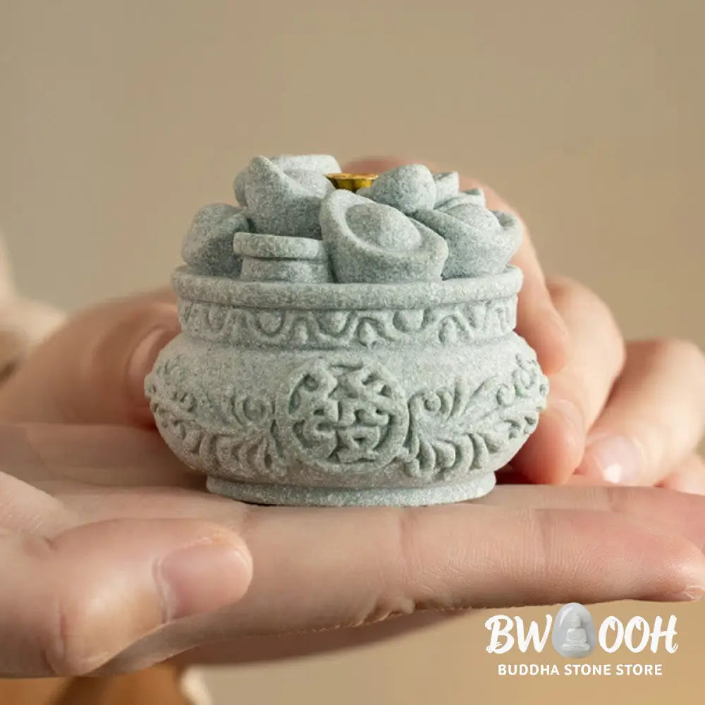 BWOOOH handcrafted incense burner - Chinese Character Fu Ingots Healing