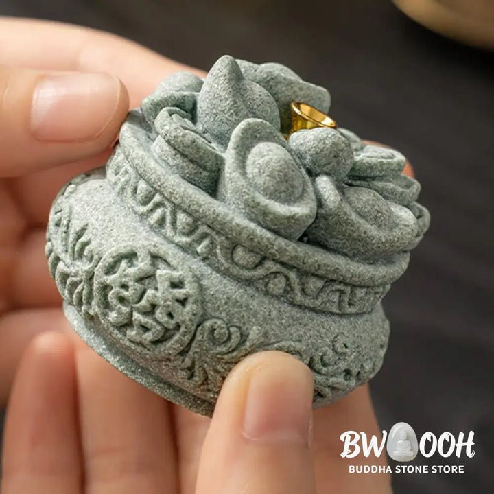 BWOOOH handcrafted incense burner - Chinese Character Fu Ingots Healing