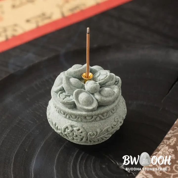 BWOOOH handcrafted incense burner - Chinese Character Fu Ingots Healing