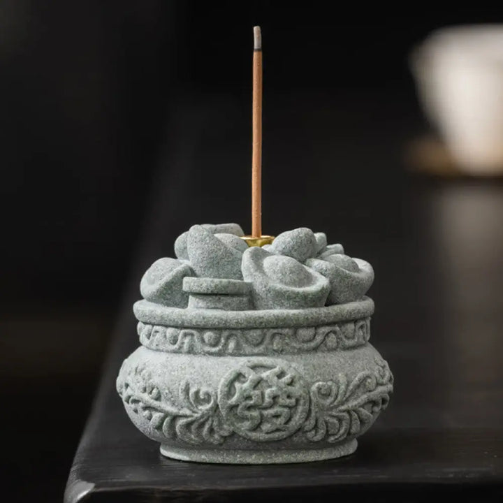 BWOOOH handcrafted incense burner - Chinese Character Fu Ingots Healing